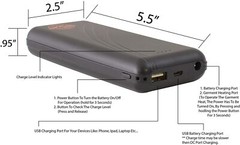 NEXGEN HEAT UNIVERSAL BATTERY PACK UNISEX-ADULT FOR 7.4V APPAREL – USALQ