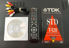 Samsung DVD-VR375 HD Upscaling DVD Player Recorder & VCR w/ HDMI + Remote WORKS!