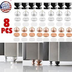 8Pcs HIFI Audio Speaker Isolation Feet Floor Nails Turntable Stand Foot Pad M23