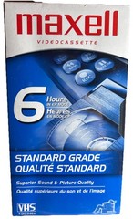 Maxell Standard Grade T-120 Blank VHS Video Tape 6hrs—Sealed—SHIPS IN 24 HOURS—