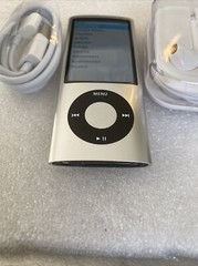 Apple iPod nano 5th Generation Silver (8 GB) New Battery Installed Big Bundle