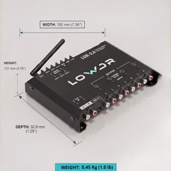 Lowdr LDX 2.4 BT DSP Car Audio Processor 2 In & 4 Out High & RCA App Controled