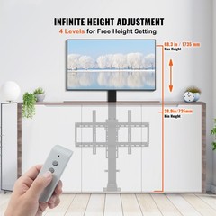 VEVOR Motorized TV Lift Stand Bracket 1000mm for 32”-70″ TV Remote Controller