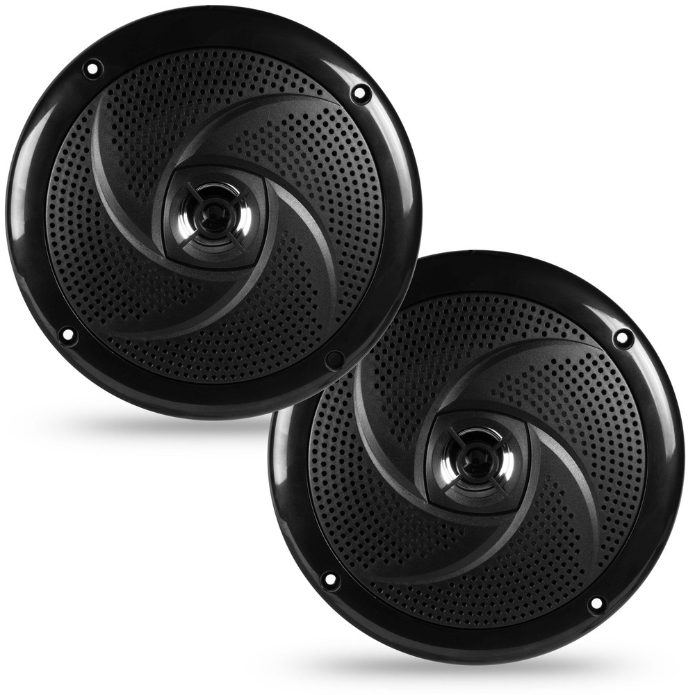 BMS65SB 400W Peak (80W RMS) 6.5″ Shallow Mount 2-Way Coaxial Marine Speakers