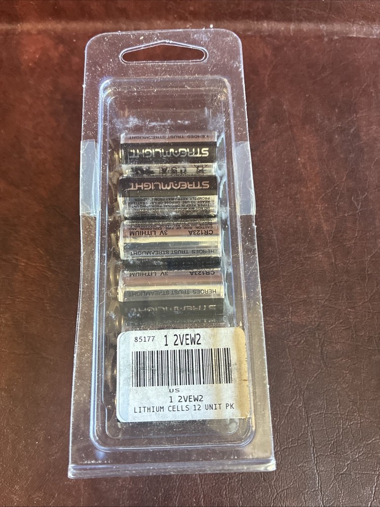 Streamlight 85177 CR123A Batteries – 12 Count 2030 Date