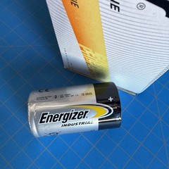 12 Energizer Industrial D Alkaline Batteries (EN95 , LR20) EXP 2035