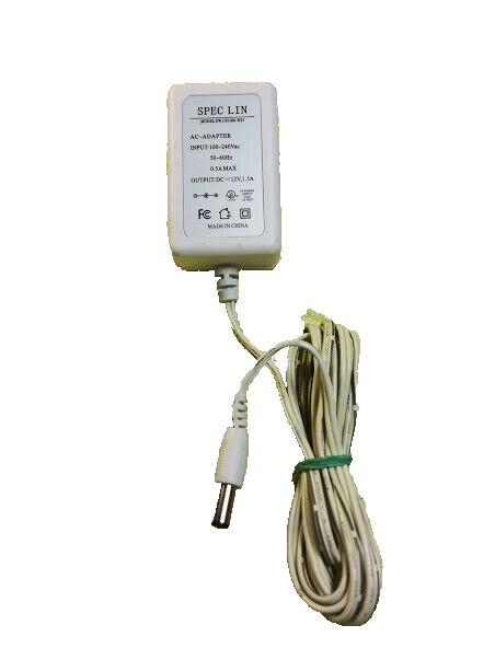 SPEC LIN AC Adapter SW1381000-W01 12V 1.5A