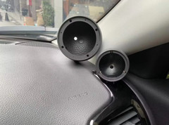 Tweeter & Midrange Speaker Pods Pair ABS Plastic A Pillar Dash Mount Mids Highs