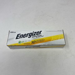 Energizer Industrial AA 1.5V Alkaline Batteries 24-Pack Silver/Yellow