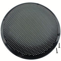 2 Pack 10 Inch Speaker Grills Cover Plastic Mesh Grill Horn PLSTIC, Black