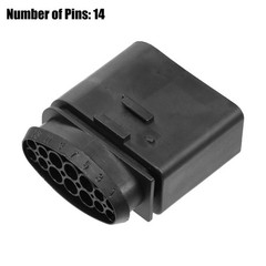 1 Set 1J0973837 14 Pin Headlight Male Plug Connector Fit for VW for Audi