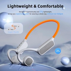 Bone Conduction Wireless Headphones with LED & 10 Hours Play for Outdoor Sports