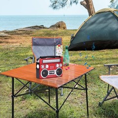 Solar Rechargeable Portable Bluetooth Radio with AM/FM/SW 3-Band Radio RETROBOX