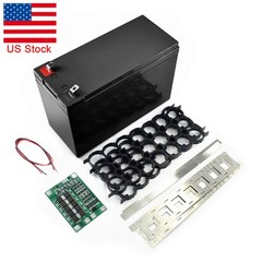 12V 3S 7P 40A BMS Li-ion Battery Pack Kit DIY Case Holder 18650 Power Wall Box