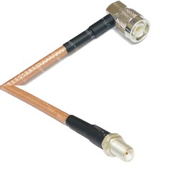 RG400 TNC Male Angle to SMA FEMALE RF Cable FAST-SHIP LOT