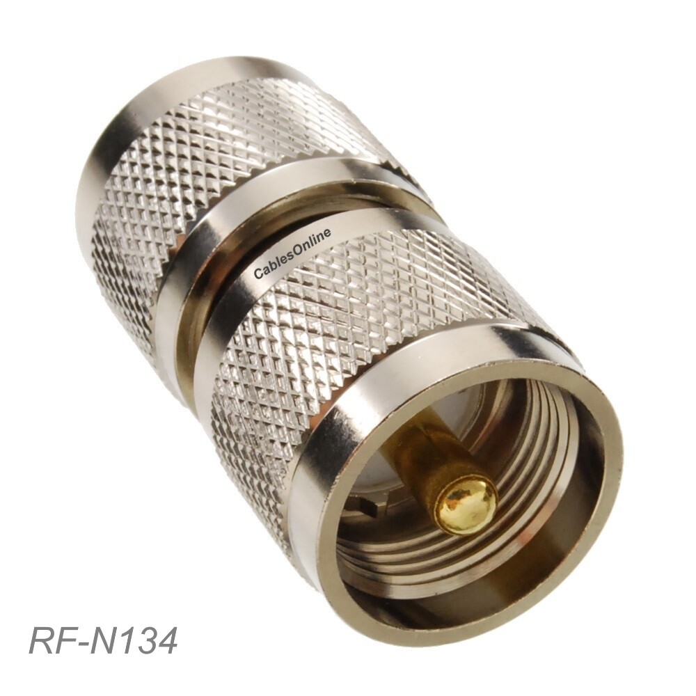 N-Type Male to UHF PL259 Male RF Coaxial Adapter, CablesOnline RF-N134