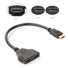 4K HDMI Cable Splitter Adapter 2.0 Converter 1 In 2 Out 1 Male to 2 Female lot