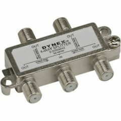 NEW Dynex DX-HZ705 4-Way Coaxial Cable Coax Splitter satellite antenna 5-2050MHZ