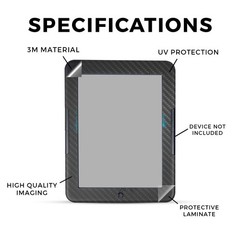 Mighty Skins Carbon Fiber Tablet Skin Compatible Nook Glowlight 4E – – 3M Vinyl
