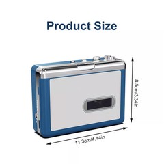 Bluetooth Stereo Audio Transfer Cassette Player Personal Cassette USB Portableg5