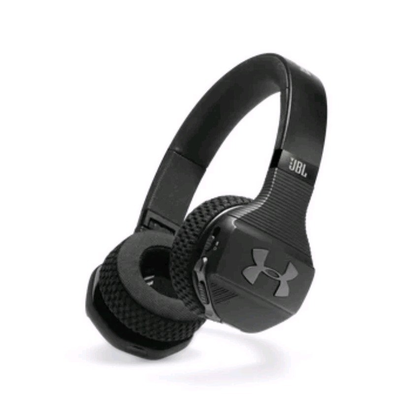 JBL Under Armour Black Wired On-Ear Headphones Adjustable Headband w/Case