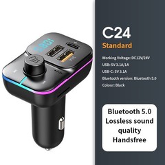 Bluetooth FM Transmitter Car Adapter Hands Free Radio USB Charger AUX Audio