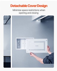 VEVOR Structured Media Enclosure 9 in Recessed in-Wall TV Media Box with Cover