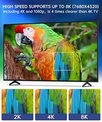 8K 60Hz HDMI 2.1 Cable UHD 7680×4320 HDR10 48Gbps For TV PS5 Switch TV BOX