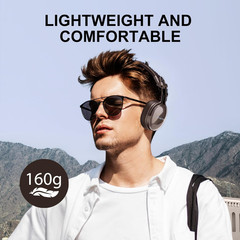 Active Noise Cancellation Wireless Bluetooth On-Ear Headphones:With – Hi Res Sou