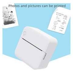 Small thermal paper printer, label barcode photo, wireless Bluetooth printer