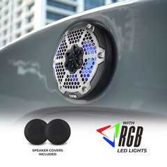 DS18 CF-65M 6.5″ Carbon Fiber Marine Speaker – 2-Way 300W Max 4 Ohms 2 Speakers