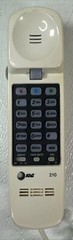 VTG AT&T 210M Trimline White Telephone Corded Lighted Keypad 13 # MEMORY 2000