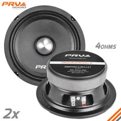 2x PRV Audio 6MR400-4 Bullet Midrange 6.5″ Speakers 4 Ohms PRO Car Audio 400W