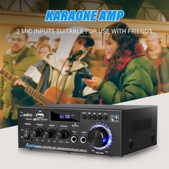 Daakro AK45 Stereo Audio Amplifier,300W 300W x 2, AK-45(300W+300W RMS Power)