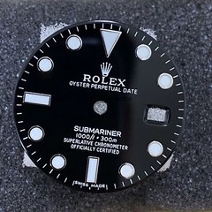 1PC NEW 3135mm Watch black green water ghost dial for 2836 2824 3135 movement