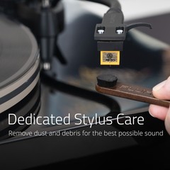Fluance Vinyl Record Cleaning Kit with Anti-Static, Velvet & Stylus Brushes