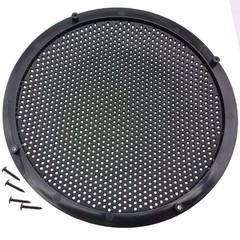 2 Pack 10 Inch Speaker Grills Cover Plastic Mesh Grill Horn PLSTIC, Black