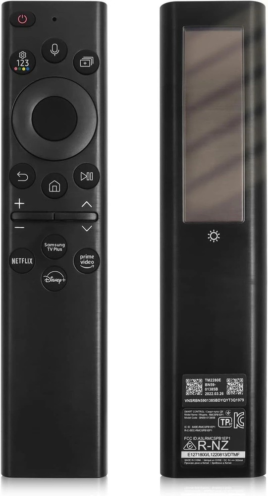 Original Samsung Solar Voice Remote BN59-01385A Bluetooth USB-C Rechargeable