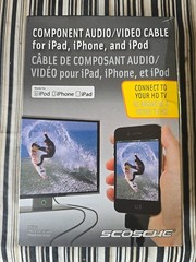 SCOSCHE Component Audio/Video CABLE For ipad iPhone/ iPod Connect To HD TV (NEW)