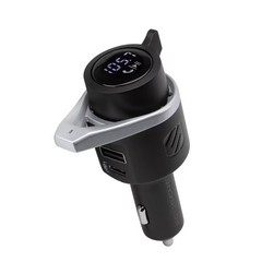 Scosche Bluetooth Power Delivery FM Transmitter 12W USB-A and 18W USB-C – Black