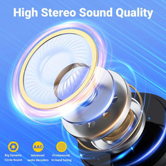 Bluetooth Earbuds Headset 5.3 Wireless Noise Cancelling Trucker Waterproof LOT