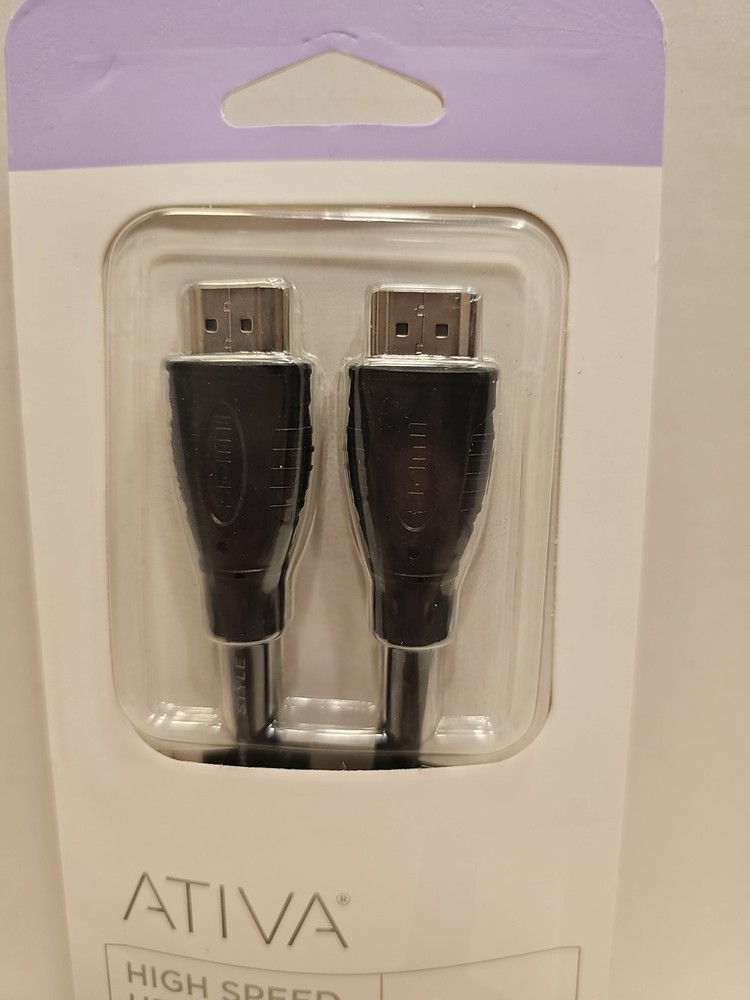 NIB Ativa 6 FT Male Display Port to Male HDMI Cable Plugs FACTORY SEALED