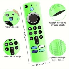 Glow Silicone Remote Case Cover for 3rd Gen 2021 Voice Control Shockproof Skin