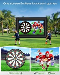 OWFUVO 3-NI-1 18FT Inflatable Projector Screen Outdoor Inflatable Movie Screen