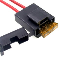 5-Pack 32V 16AWG Car Fuse Holder with 5A Small Fuse Heavy Duty Wire Adapter