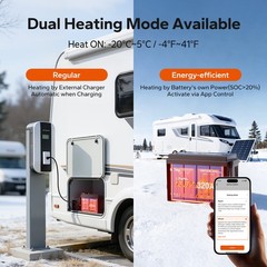 LiTime 12V 320Ah mini Self Heating Bluetooth Lithium Battery For RV Trailer