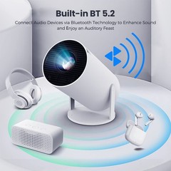 4K Mini Projector Android LED 1080P WiFi Bluetooth HD Portable Home Theater HDMI