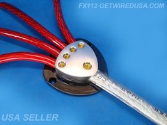 1 IN 4 OUT POWER DISTRIBUTION BLOCK 1/0 GAUGE 4 AWG HEAVY DUTY 12-VOLT US SELLER