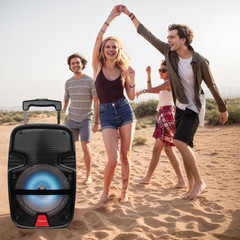 3000W Portable Bluetooth Speaker Sub Woofer Heavy Bass Sound System Party+Remote