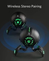 GravaStar Mars Sci-Fi Bluetooth Speaker ZOEAO RGB Gaming Robot 20W TWS Black New
